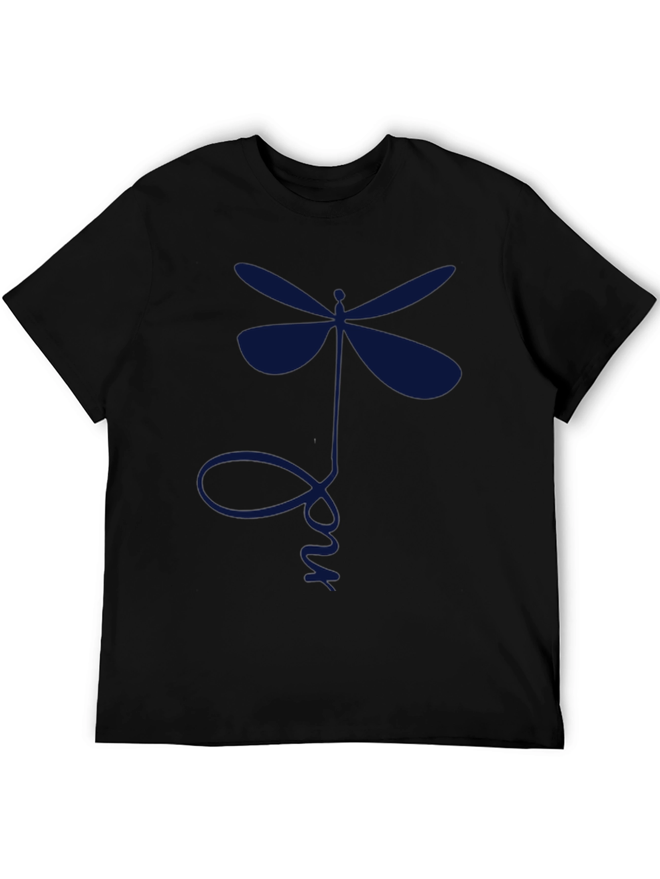 Dragonfly Graphic Tee - Mens Black T-Shirt