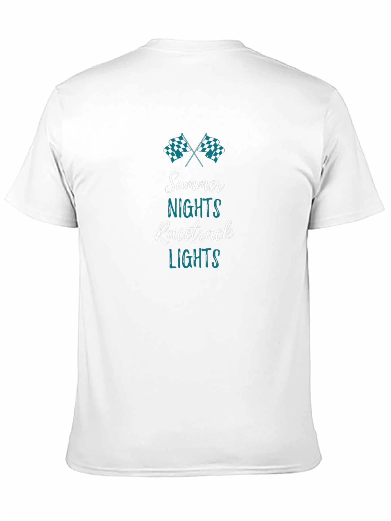 Summer Nights Racetrack Lights Black T-Shirt