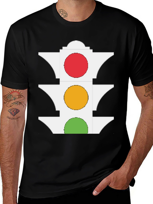 Traffic Light Graphic Tee - Stay Visible & Stylish!
