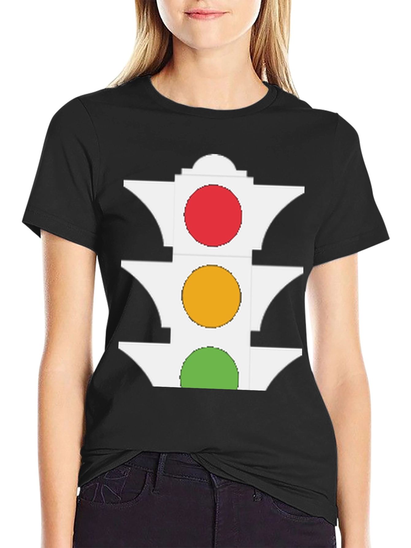 Traffic Light Graphic Tee - Stay Visible & Stylish!