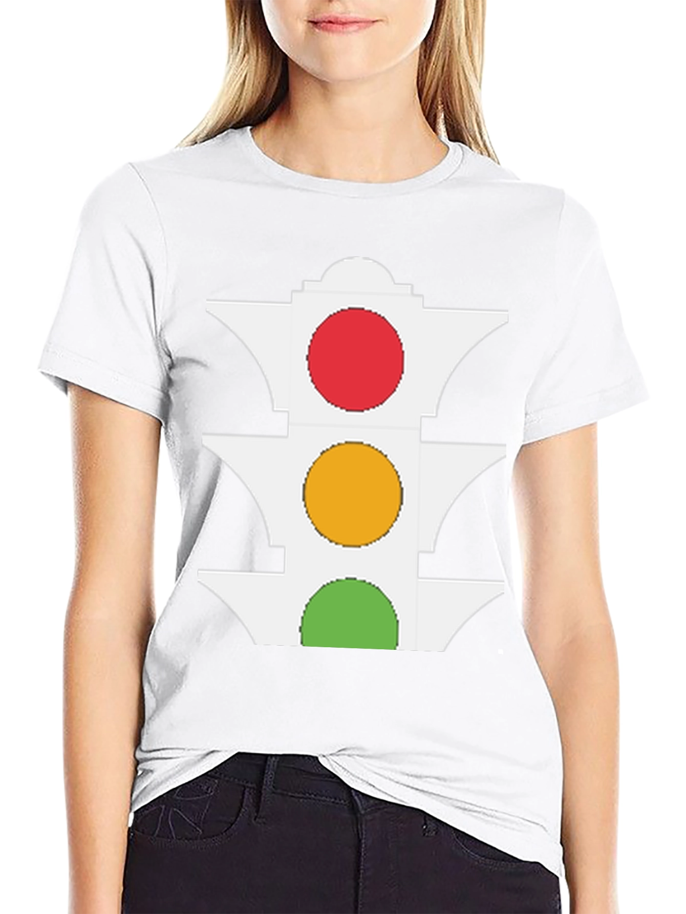 Traffic Light Graphic Tee - Stay Visible & Stylish!