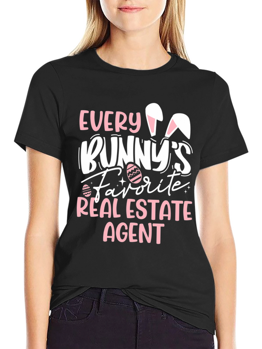 Bunnys Favorite Real Estate Agent T-Shirt