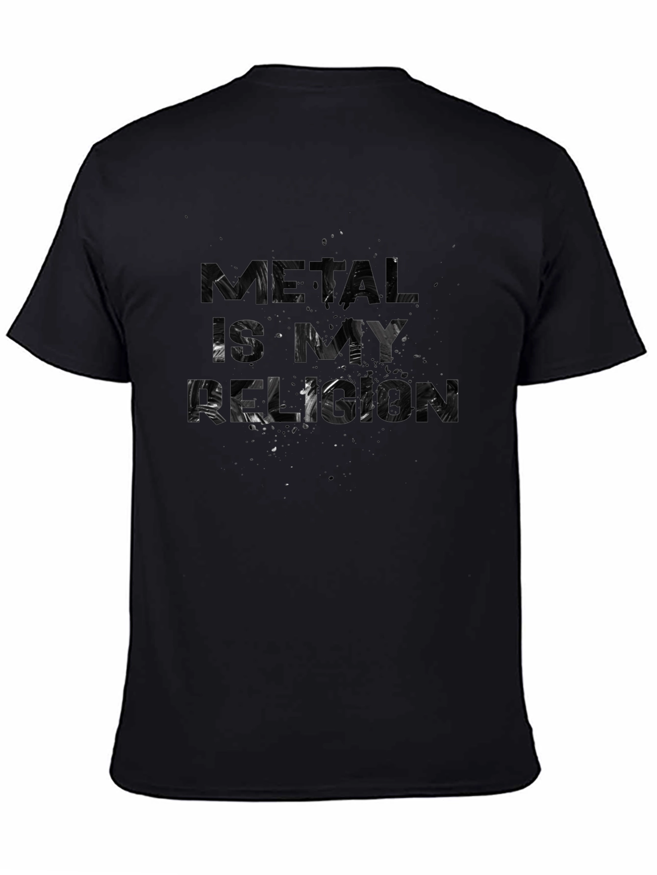 Metal Is My Religion Black Graphic Tee