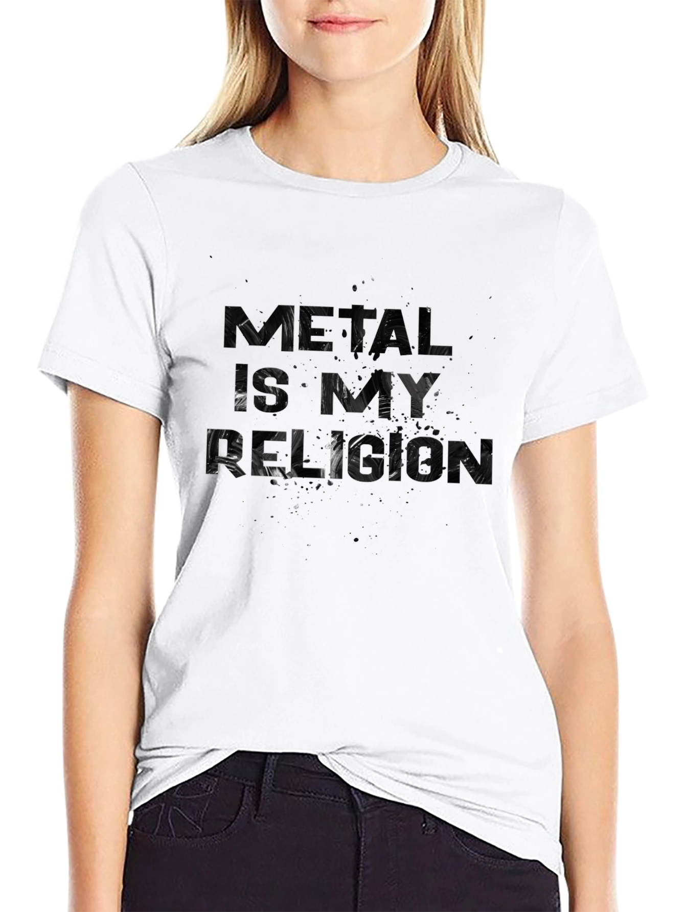 Metal Is My Religion Black Graphic Tee