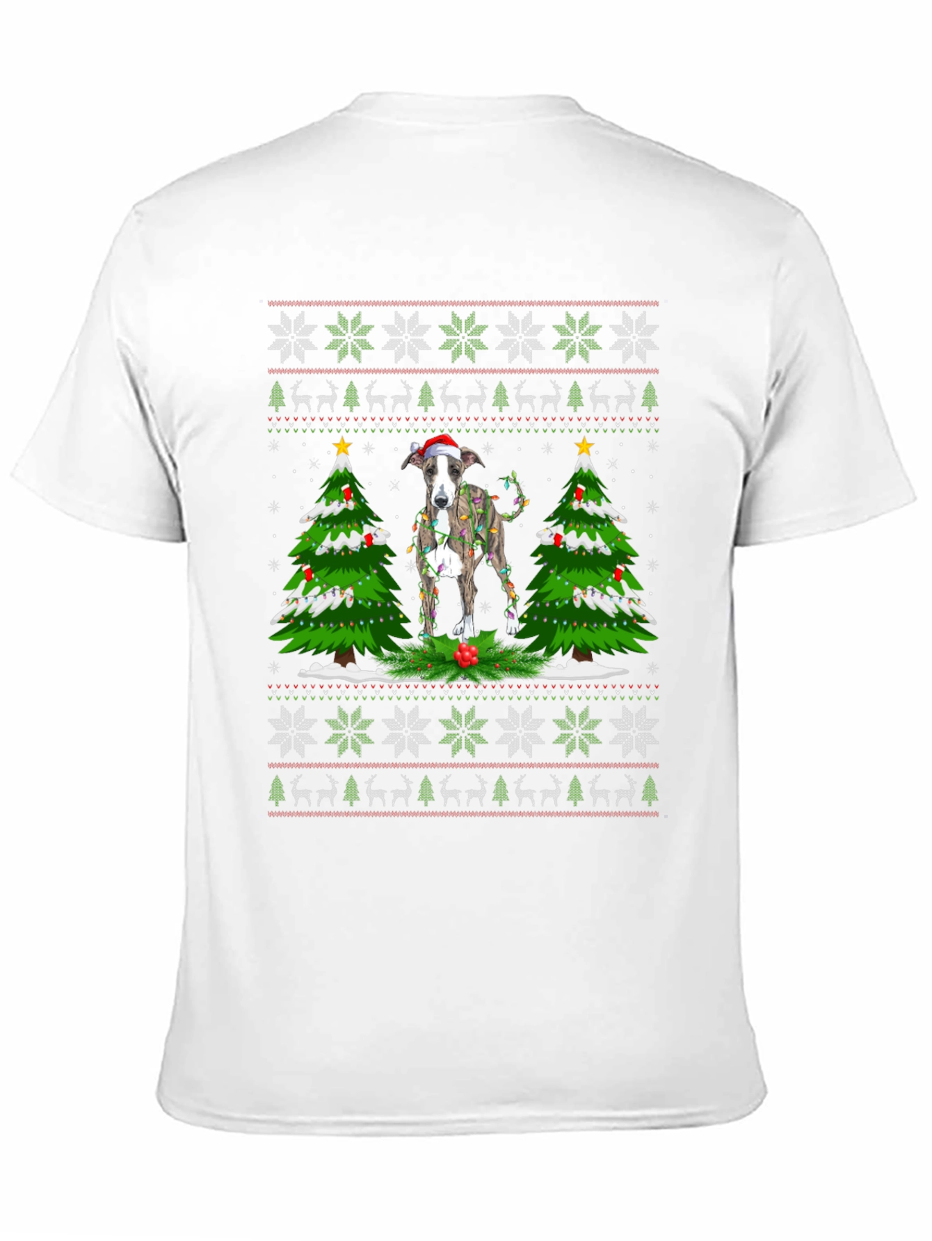 Festive Dog Christmas Sweater T-Shirt