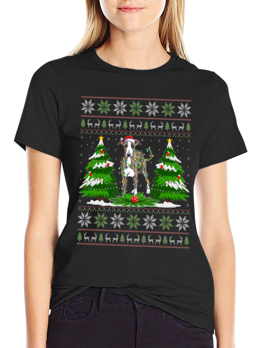 Festive Dog Christmas Sweater T-Shirt