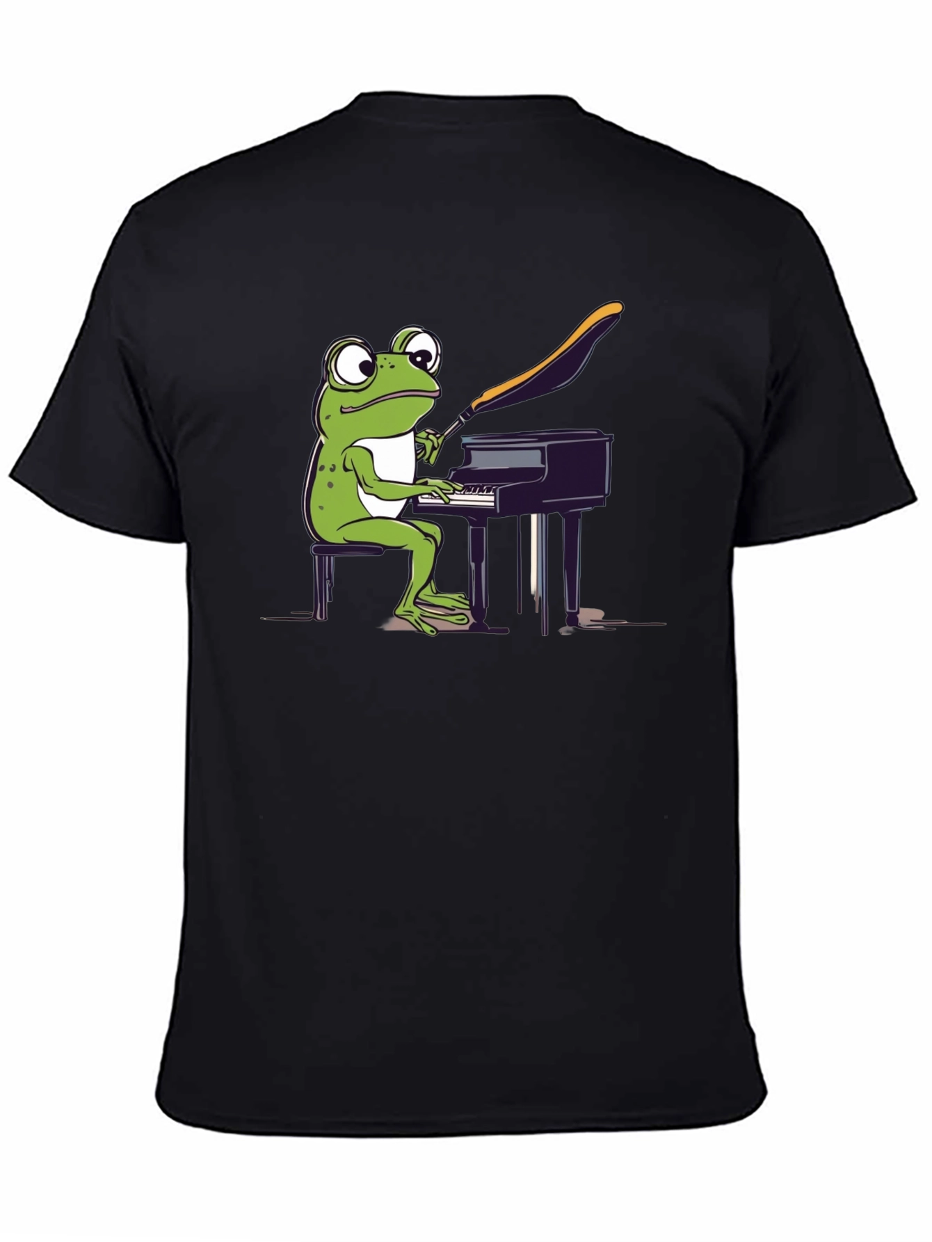 Frog Pianist Graphic Tee