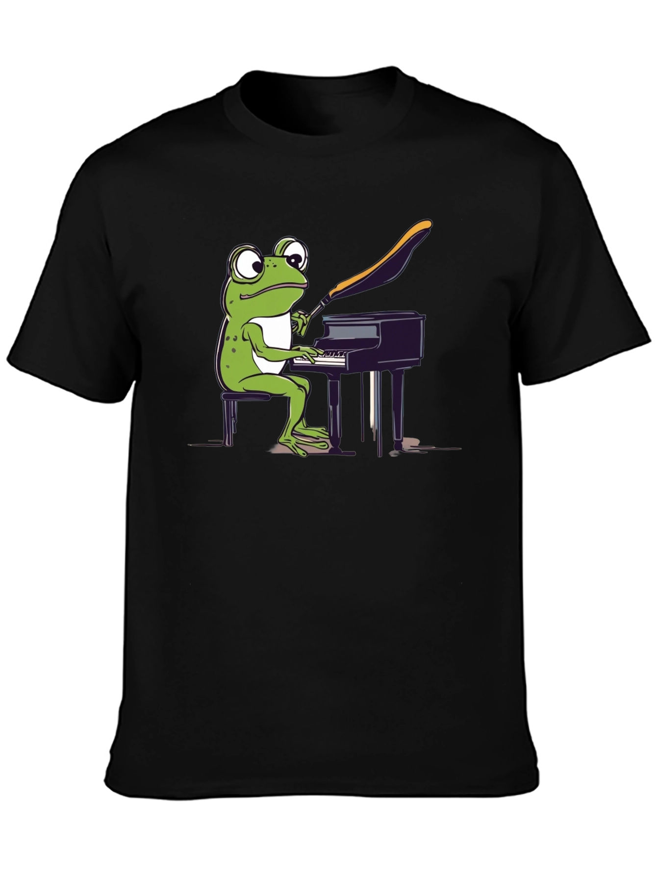 Frog Pianist Graphic Tee