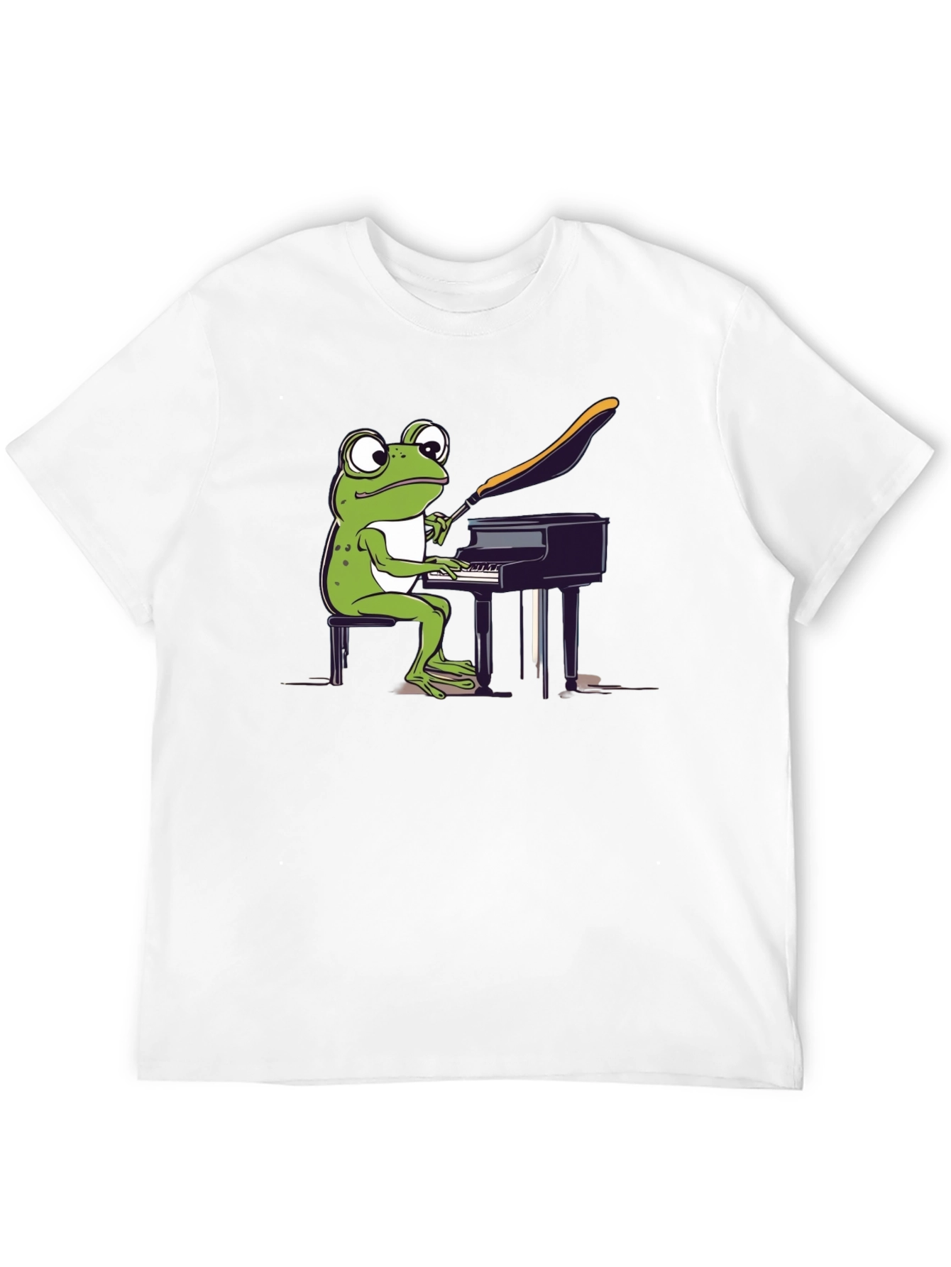 Frog Pianist Graphic Tee