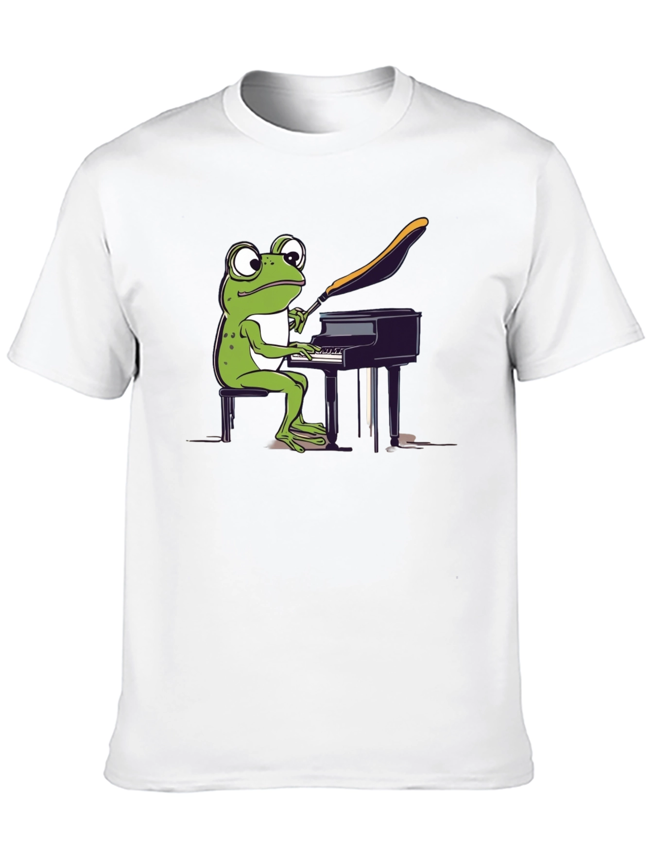 Frog Pianist Graphic Tee