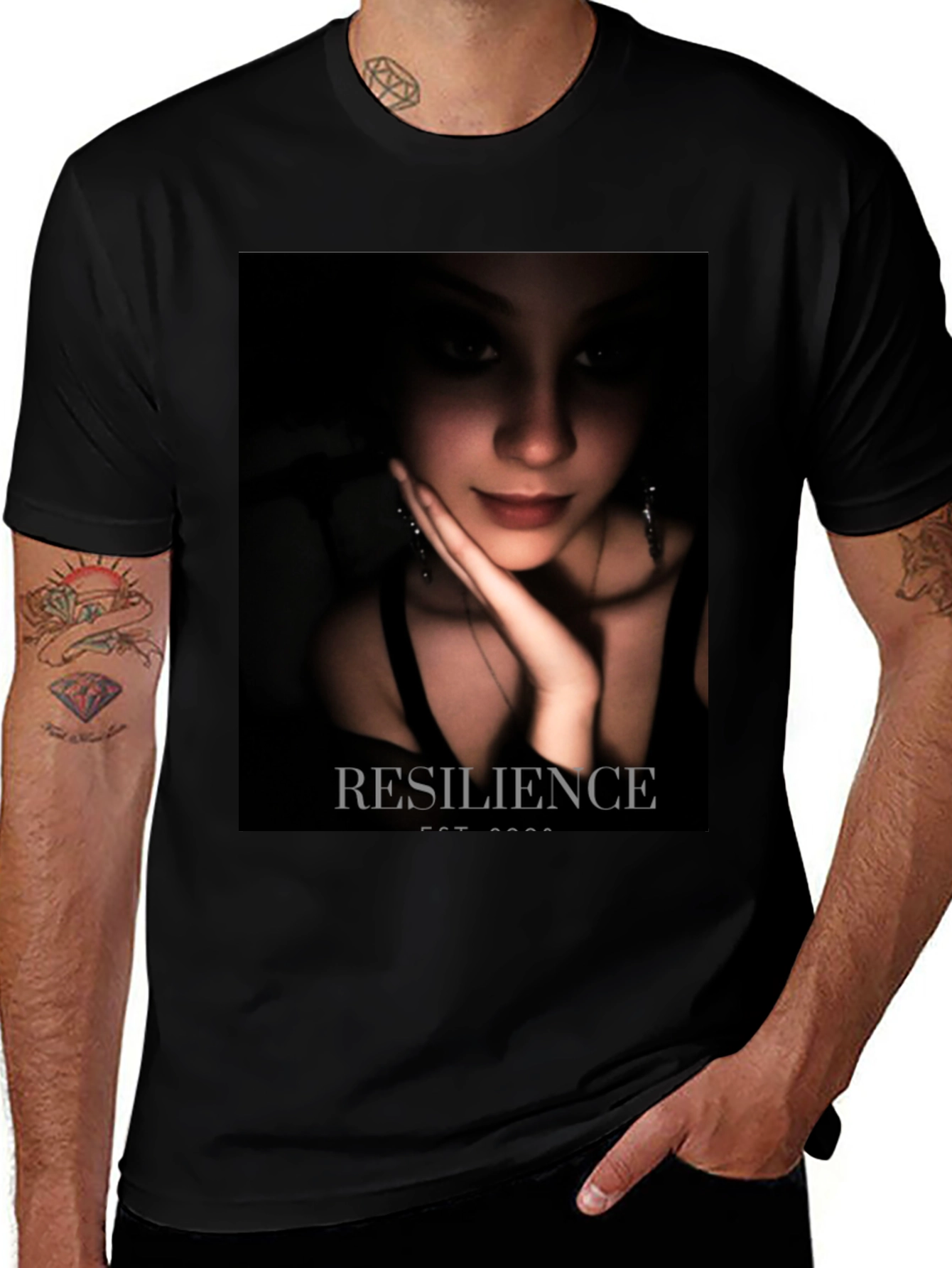 Resilience Graphic T-Shirt - Dark Portrait Tee