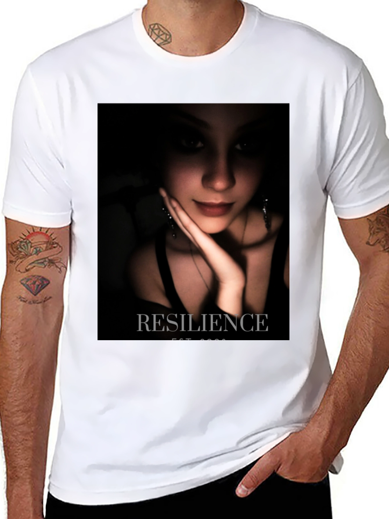 Resilience Graphic T-Shirt - Dark Portrait Tee