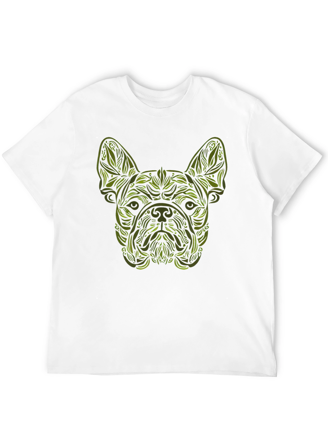Botanical Bulldog Graphic Tee - Black