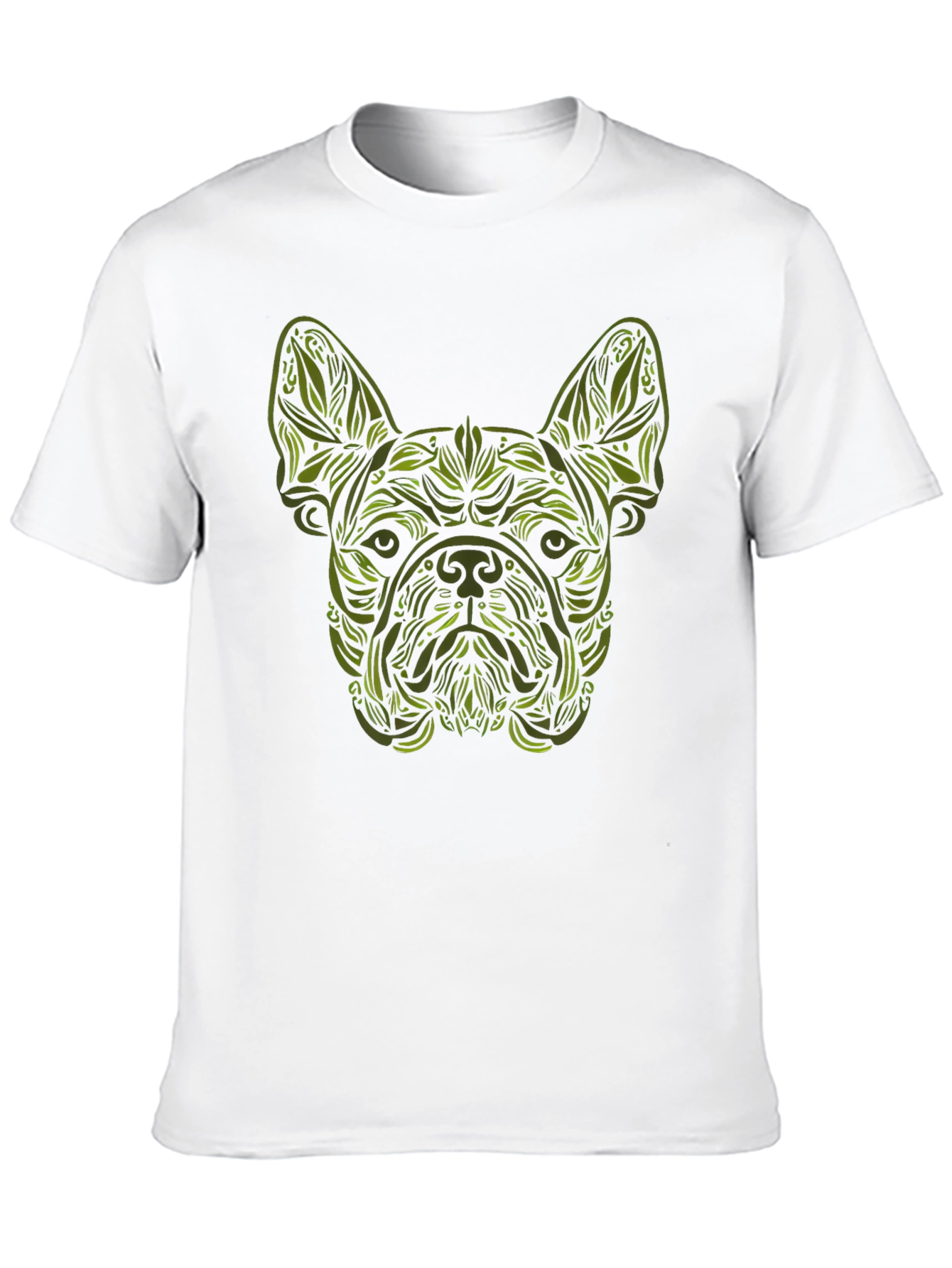 Botanical Bulldog Graphic Tee - Black