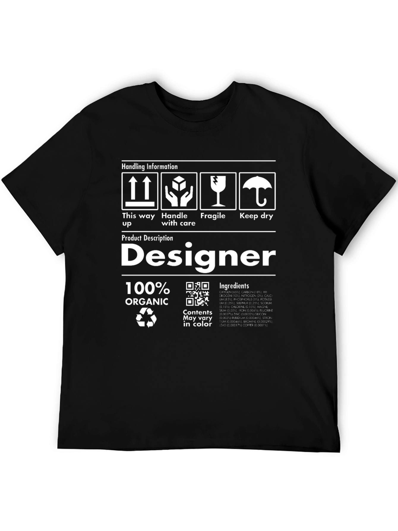 Designer Organic Cotton T-Shirt