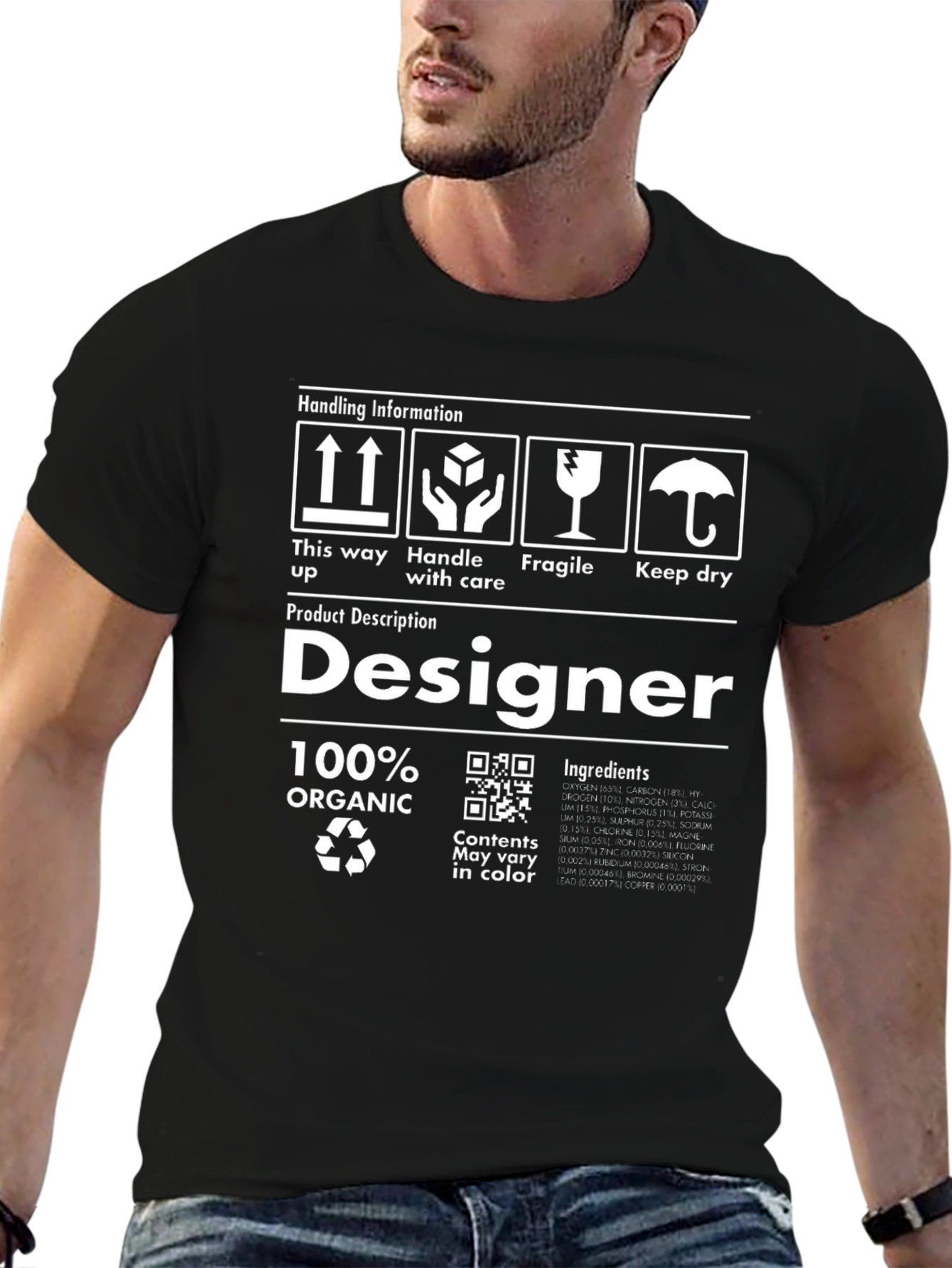 Designer Organic Cotton T-Shirt