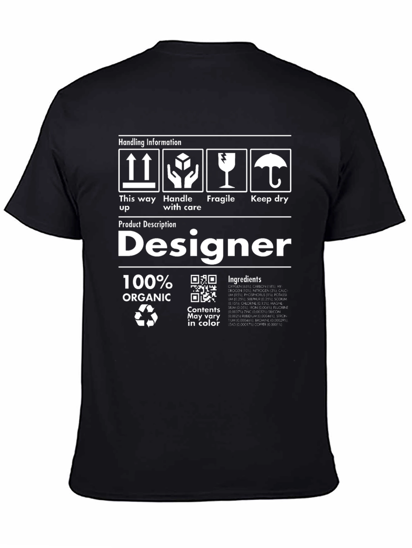 Designer Organic Cotton T-Shirt