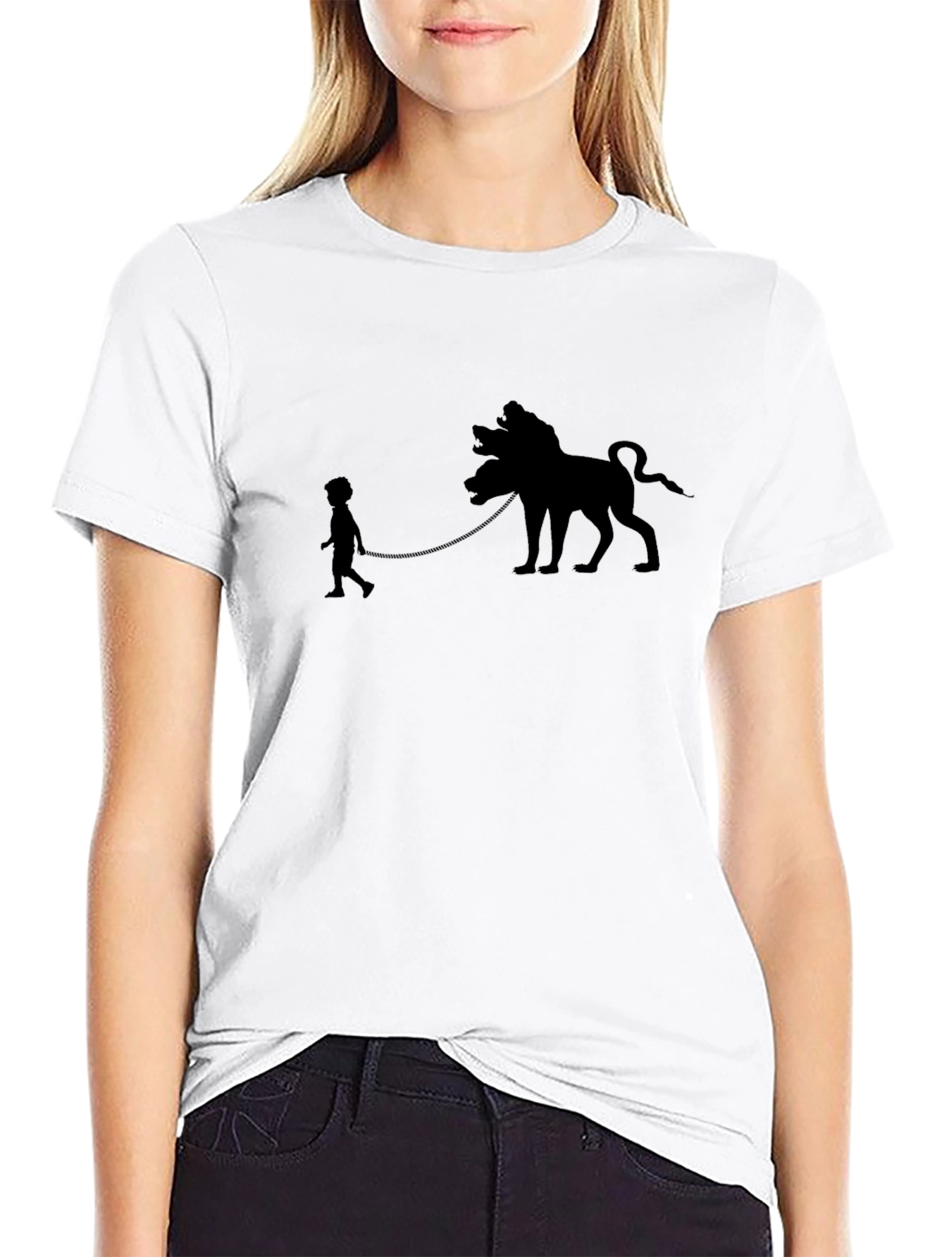 Silhouette Cerberus Graphic Tee - Black