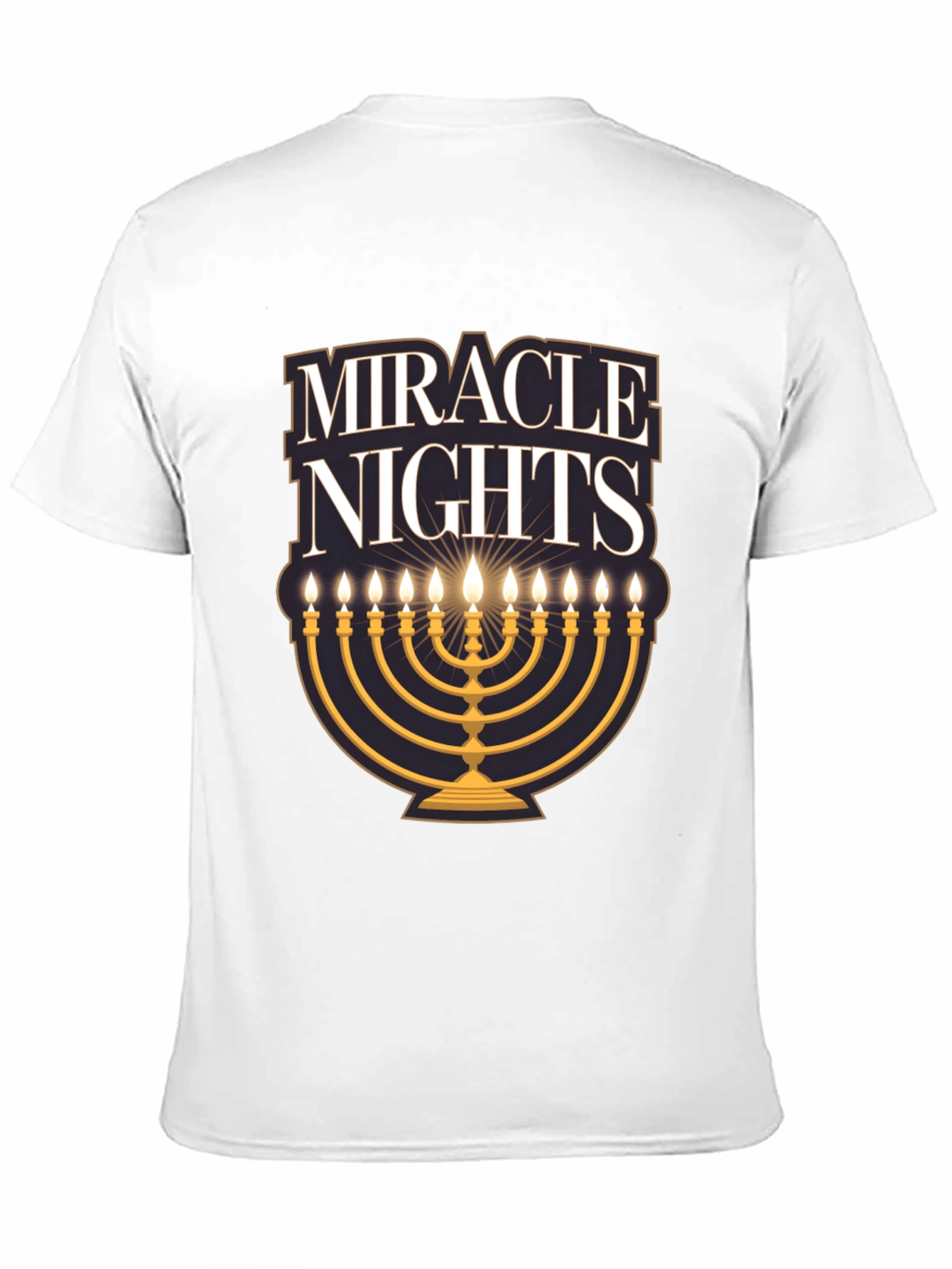 Miracle Nights Menorah T-Shirt Holiday Gift