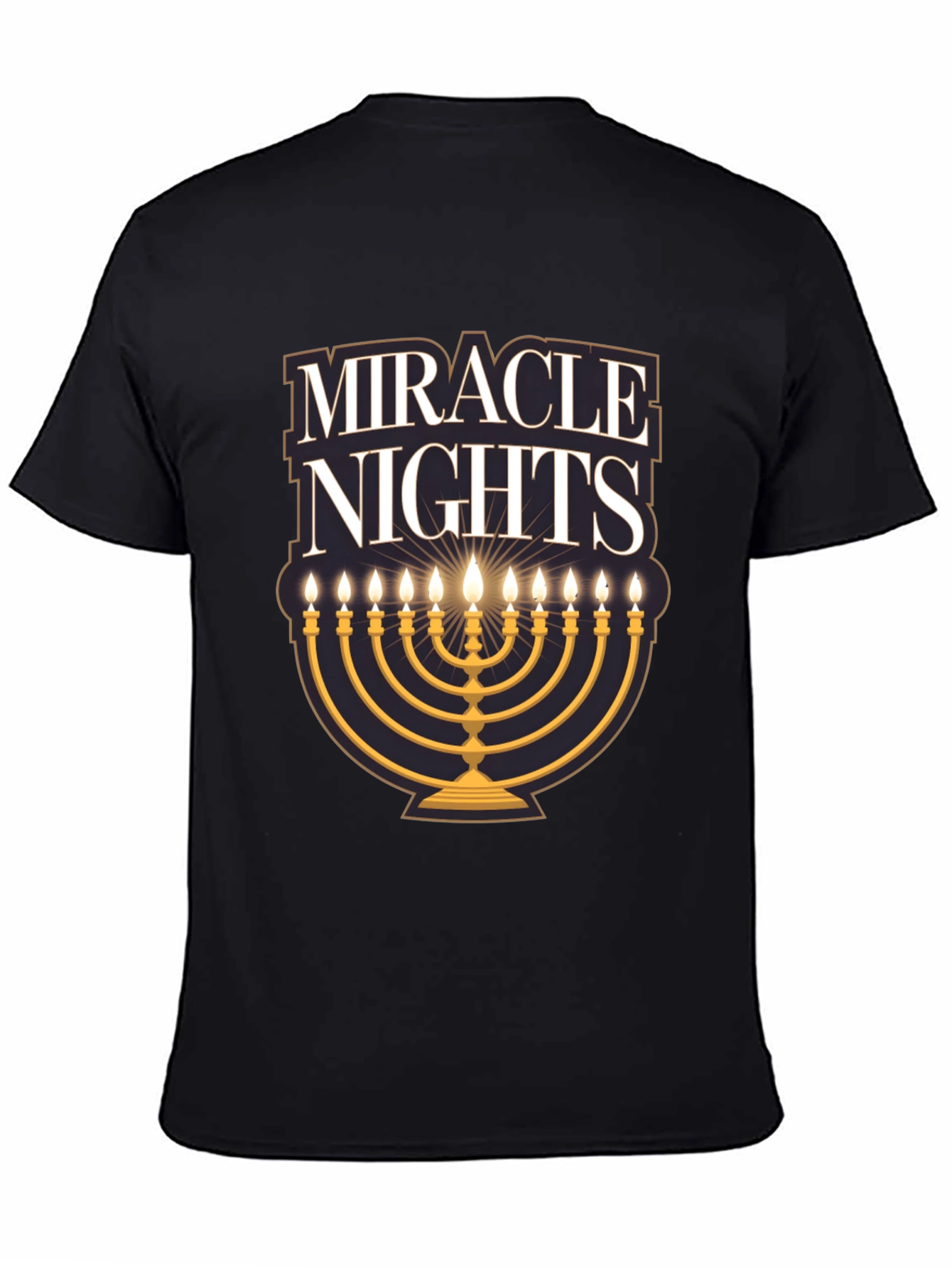Miracle Nights Menorah T-Shirt Holiday Gift