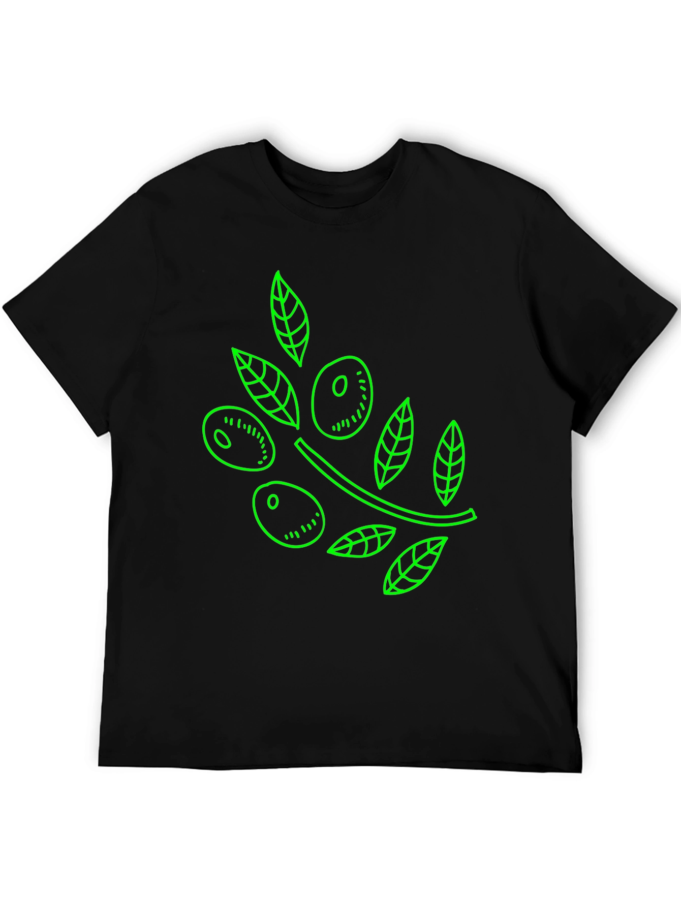 Olive Branch Graphic Tee - Black T-Shirt