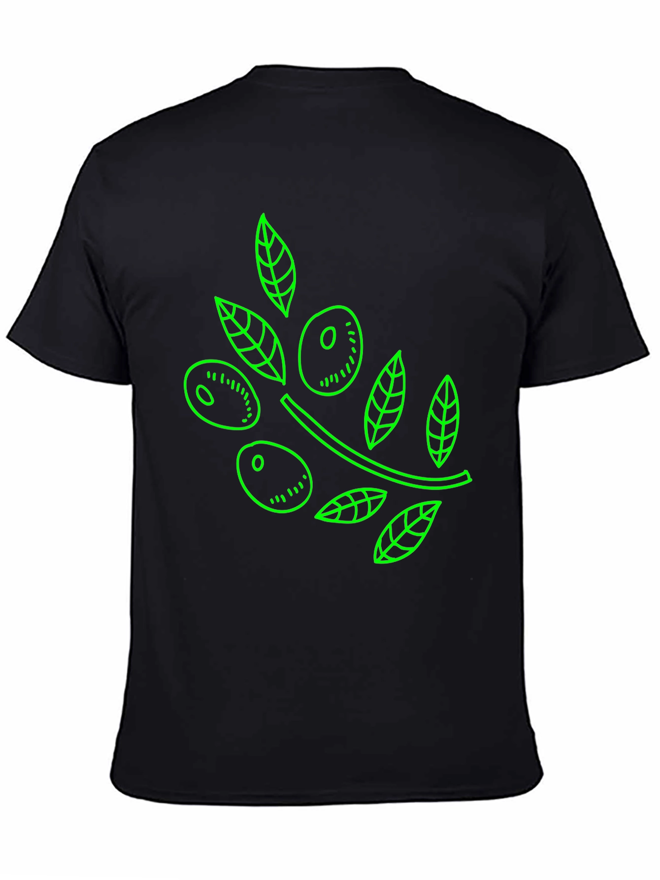 Olive Branch Graphic Tee - Black T-Shirt