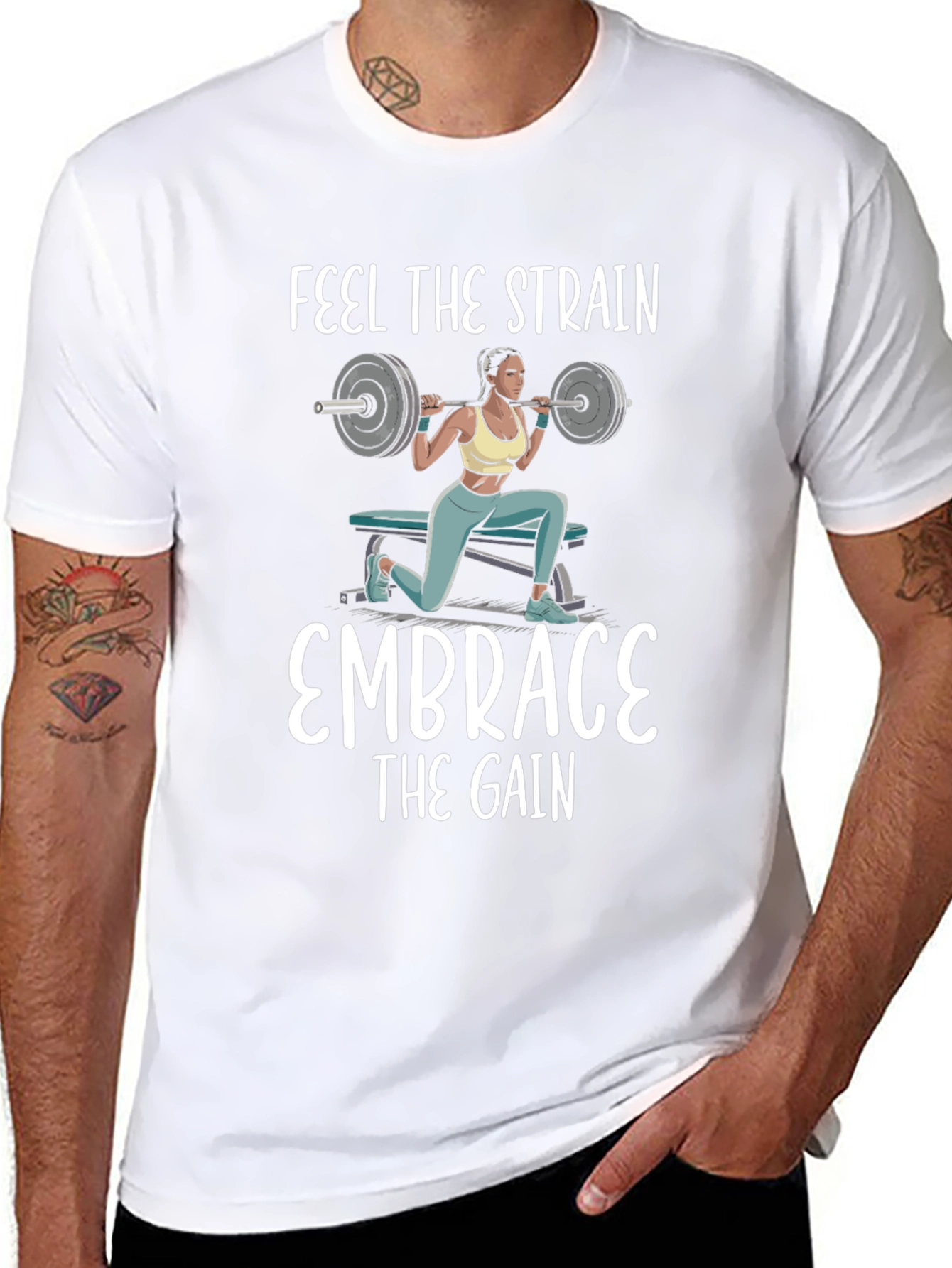 Feel The Strain T-Shirt Fitness Apparel