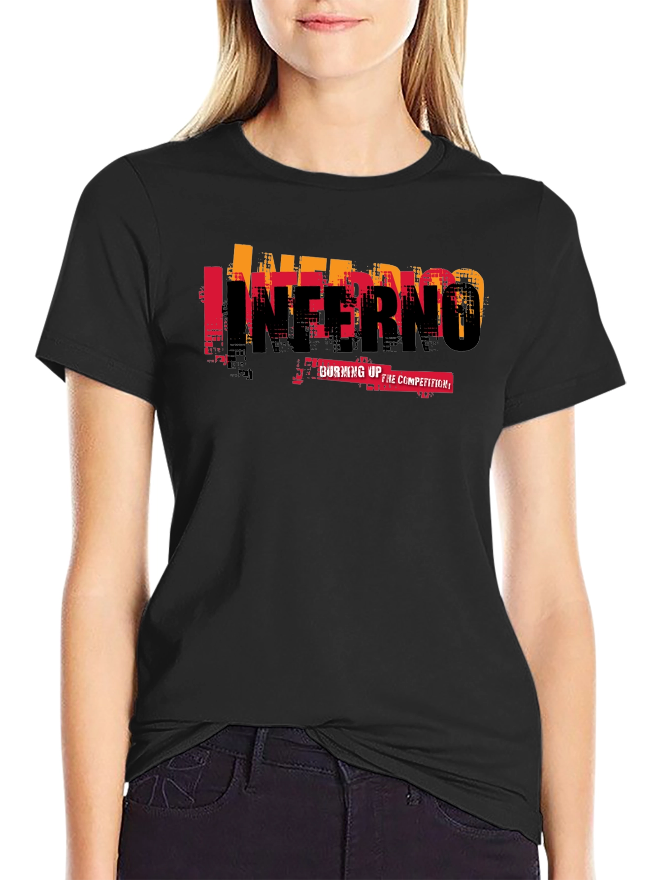 Inferno Burning Up Competition Black T-Shirt