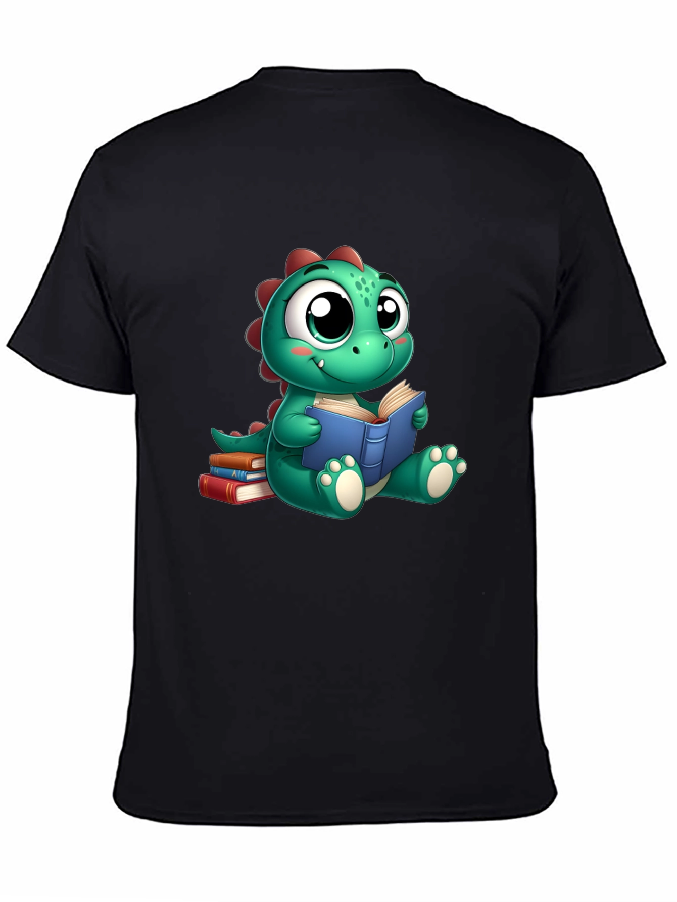 Cute Dino Reading Book T-Shirt