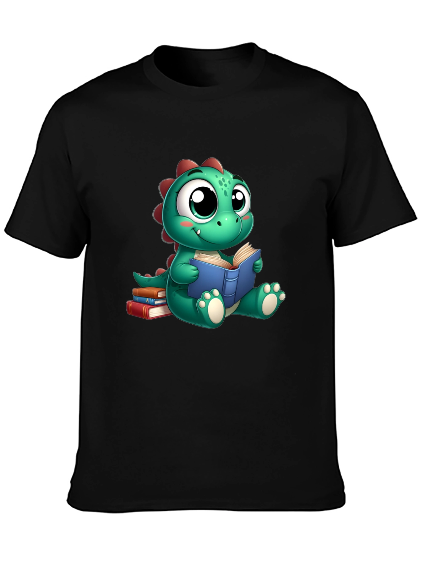Cute Dino Reading Book T-Shirt