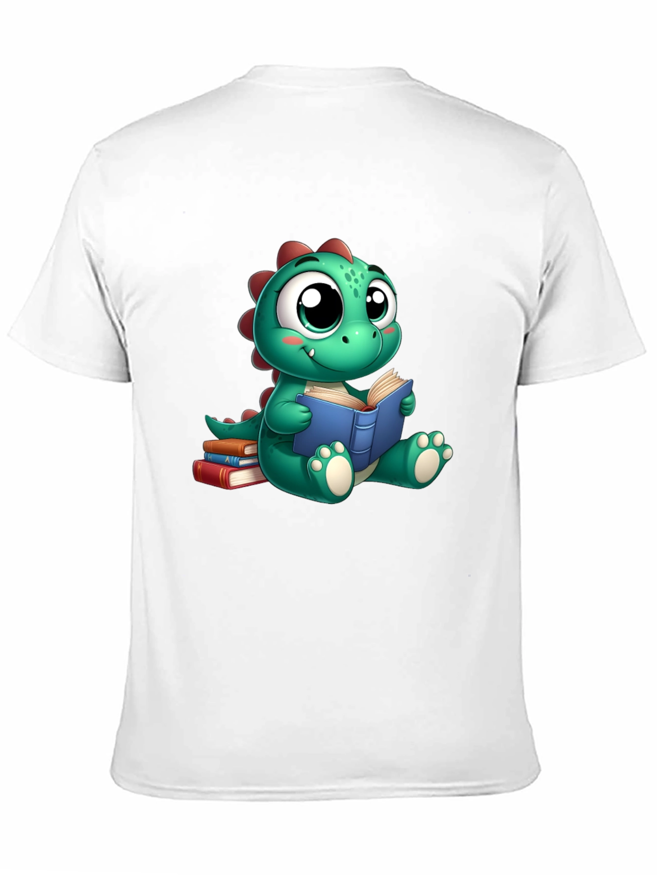 Cute Dino Reading Book T-Shirt