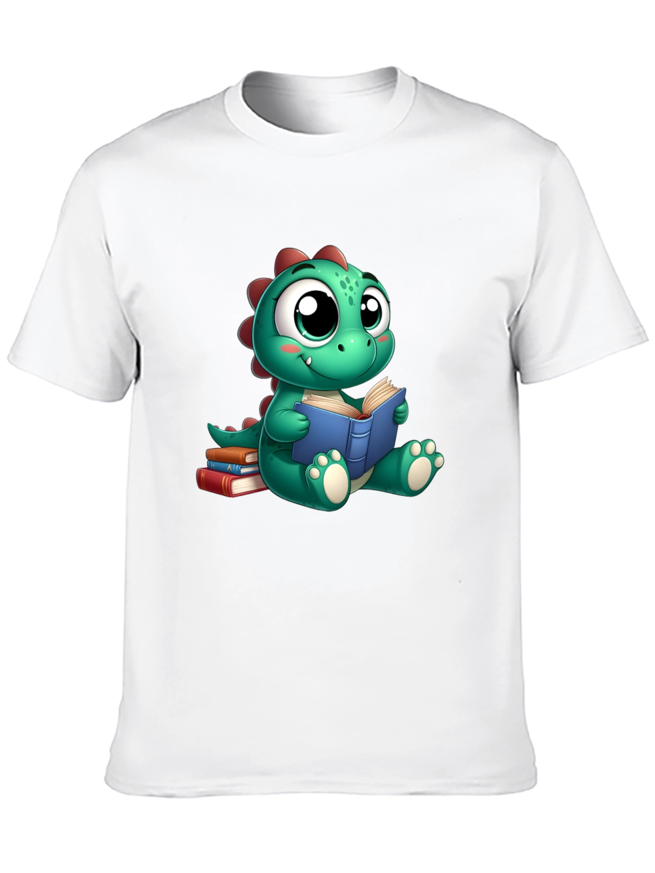 Cute Dino Reading Book T-Shirt