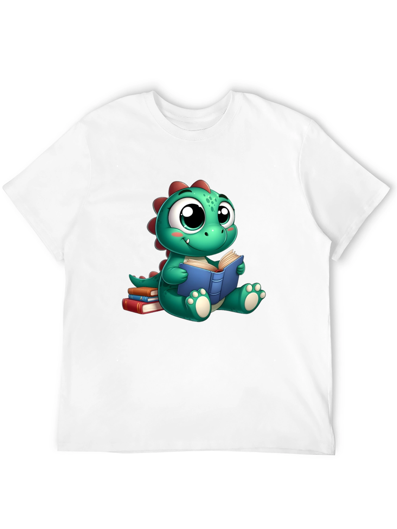 Cute Dino Reading Book T-Shirt