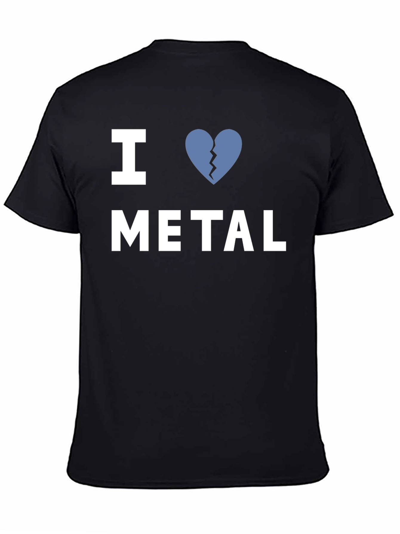 I Heart Broken Metal Graphic Tee - Black