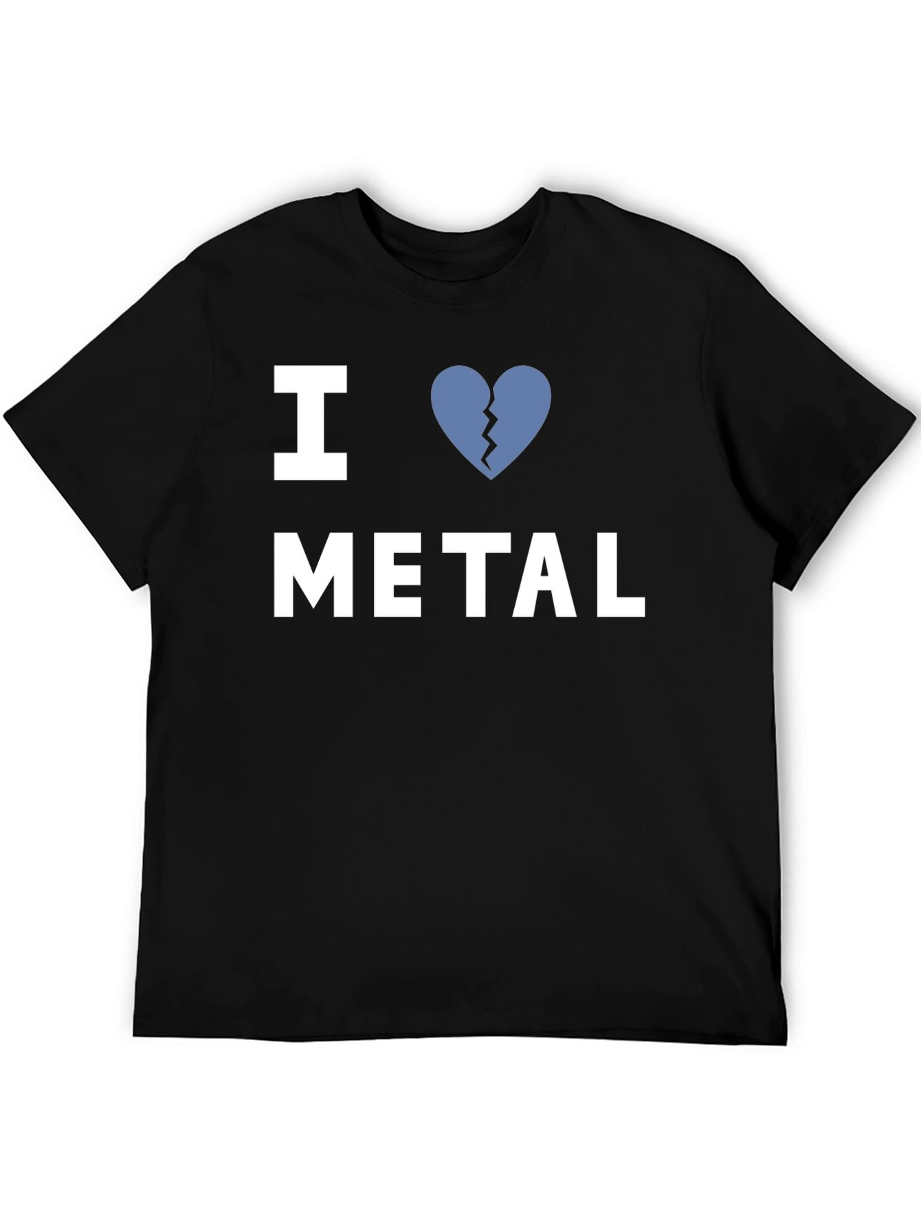 I Heart Broken Metal Graphic Tee - Black