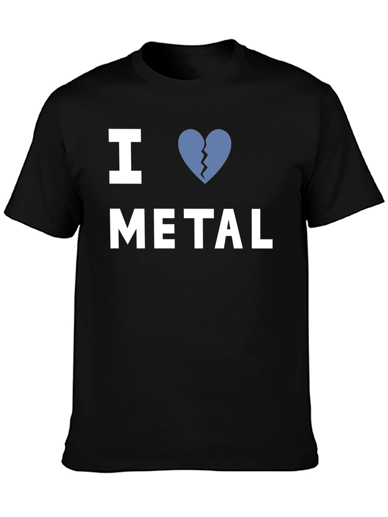 I Heart Broken Metal Graphic Tee - Black