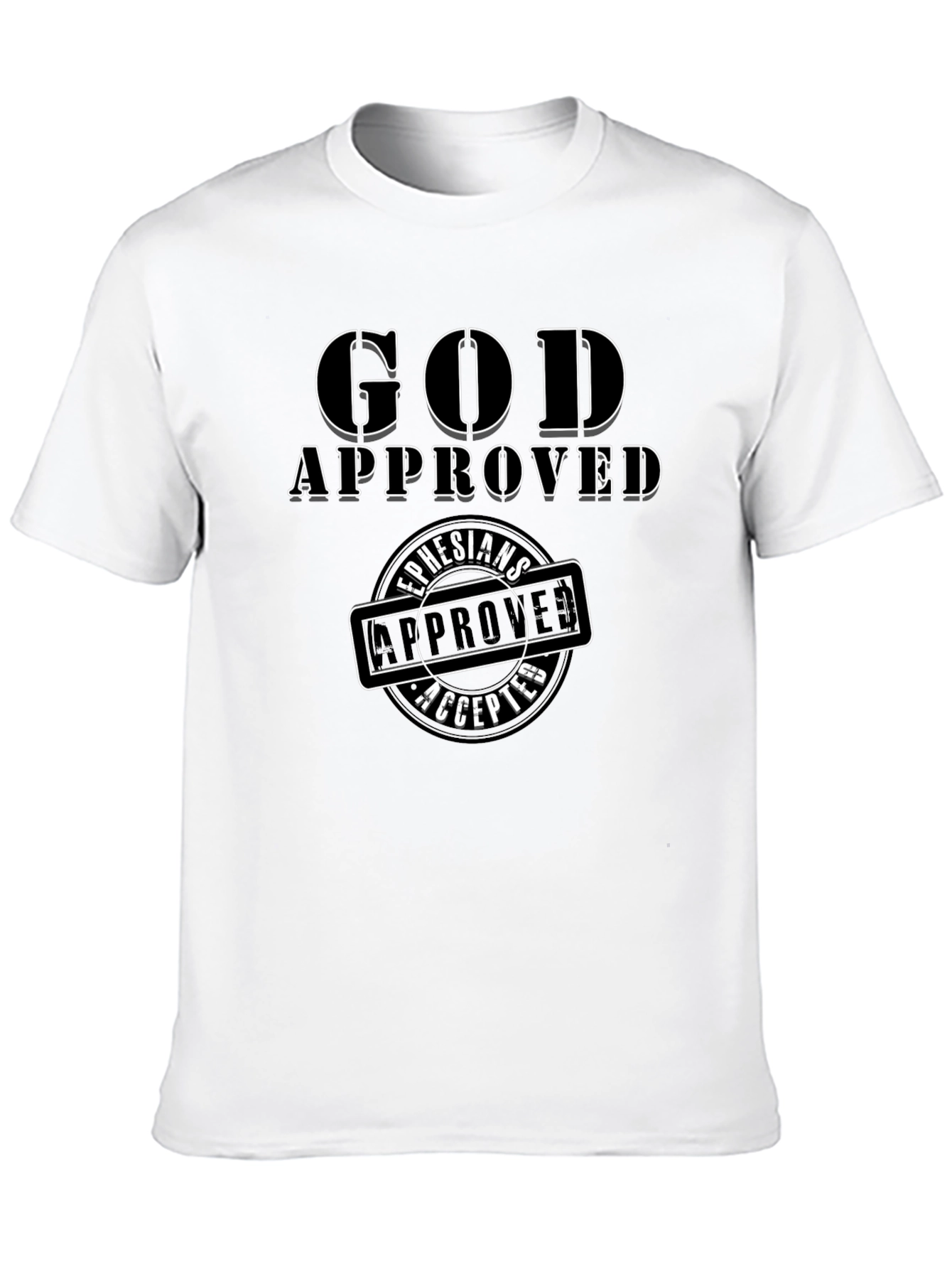 God Approved Christian T-Shirt Black