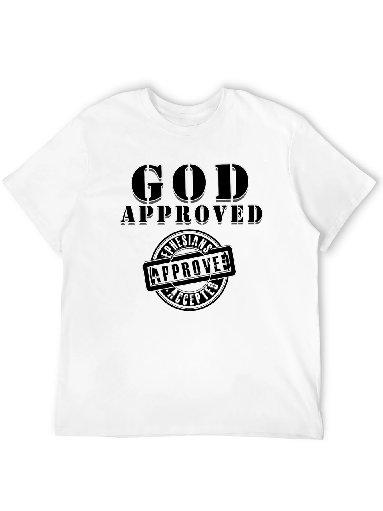 God Approved Christian T-Shirt Black