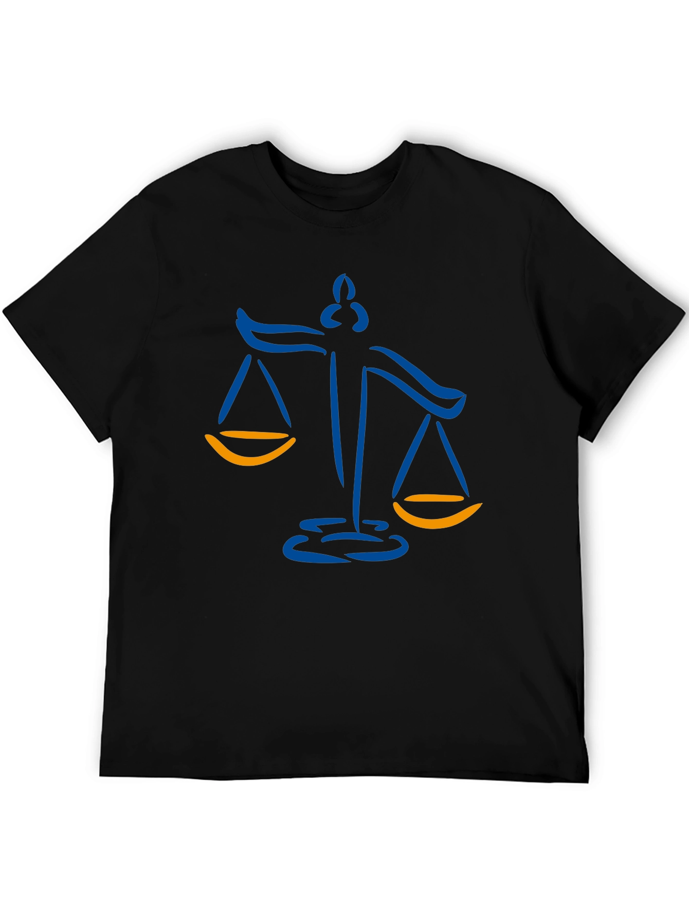 Scales of Justice Graphic Tee - Black