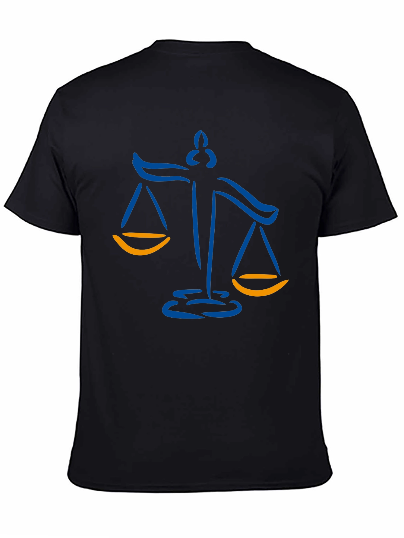 Scales of Justice Graphic Tee - Black