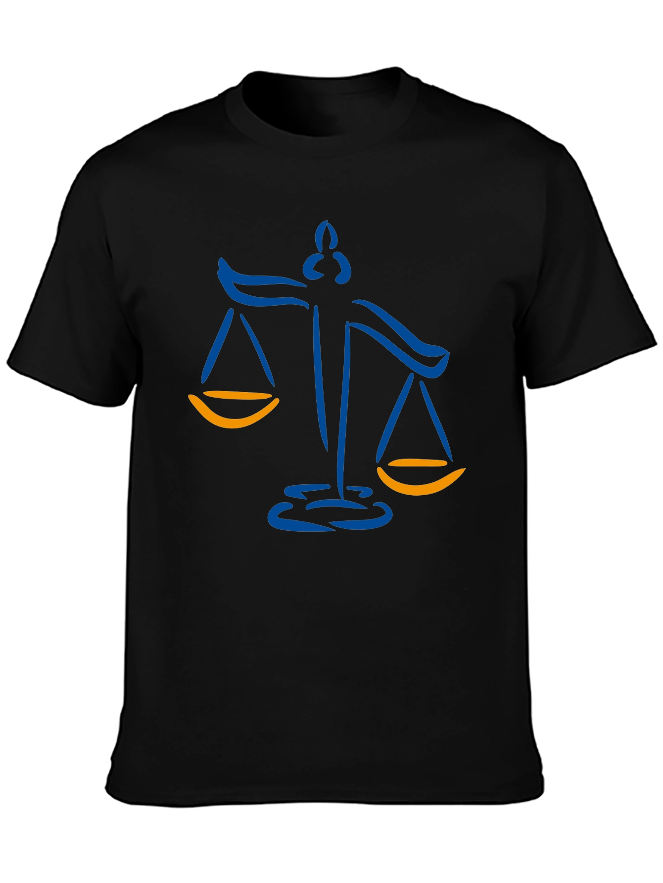 Scales of Justice Graphic Tee - Black