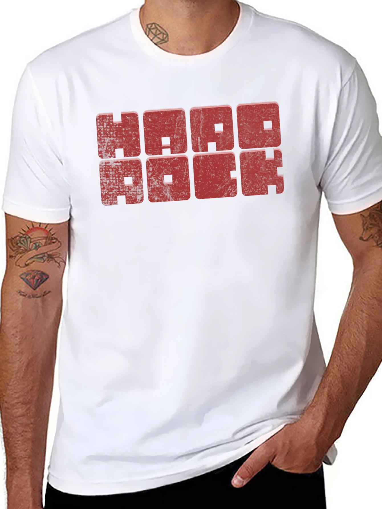 Hard Rock Graphic Tee - Retro Style