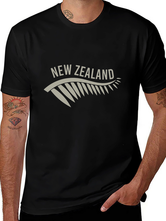 New Zealand Fern Graphic Tee - Black