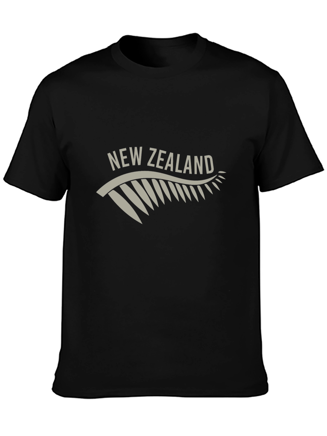 New Zealand Fern Graphic Tee - Black