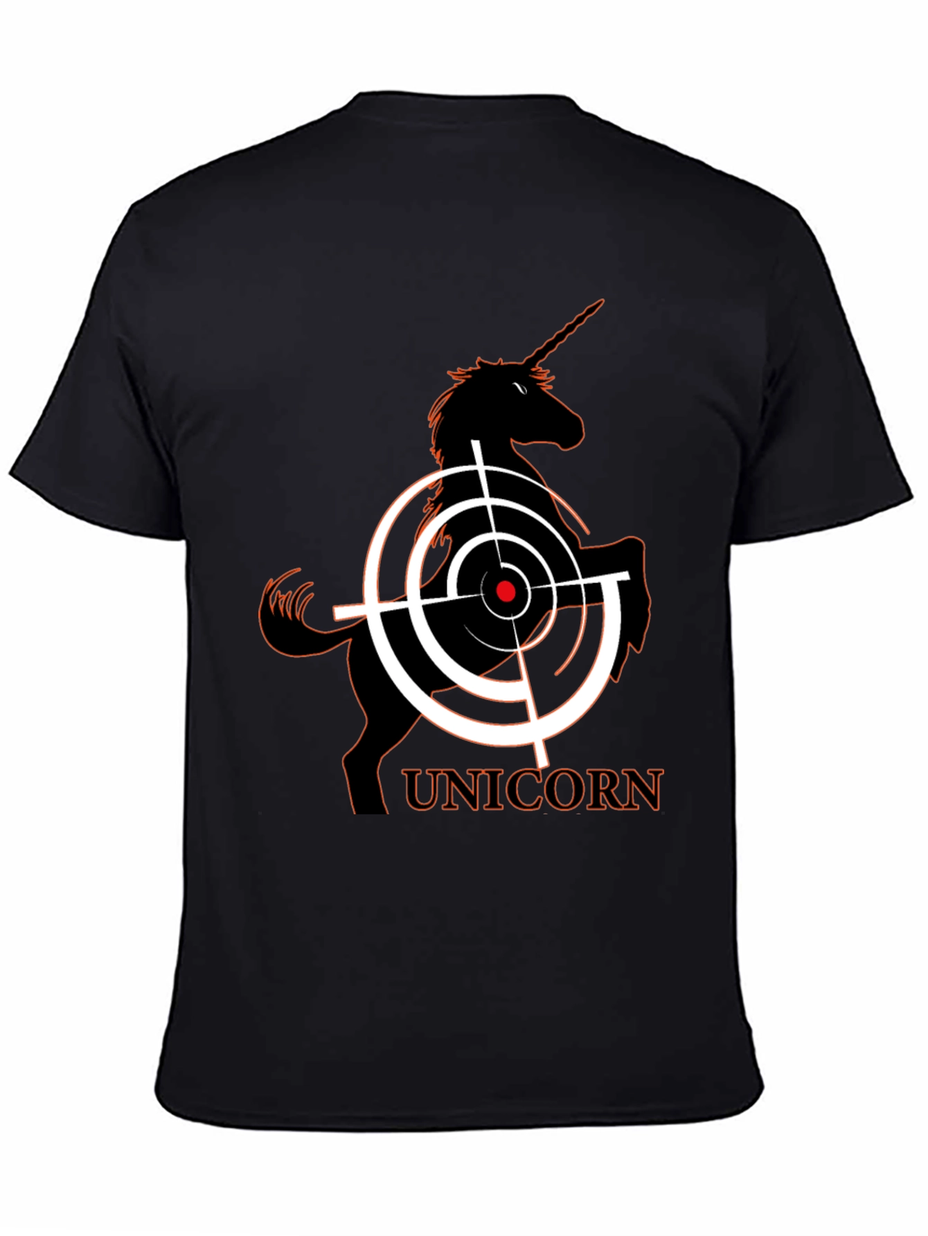 Unicorn Target T-Shirt - Black