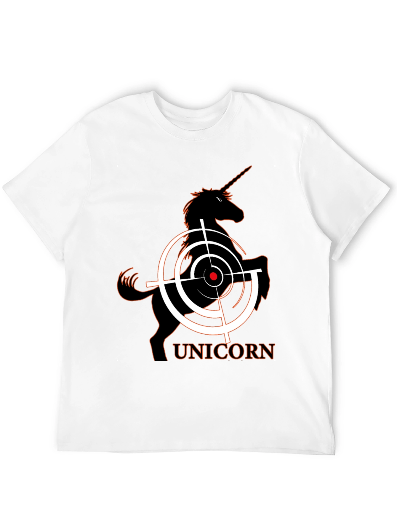 Unicorn Target T-Shirt - Black