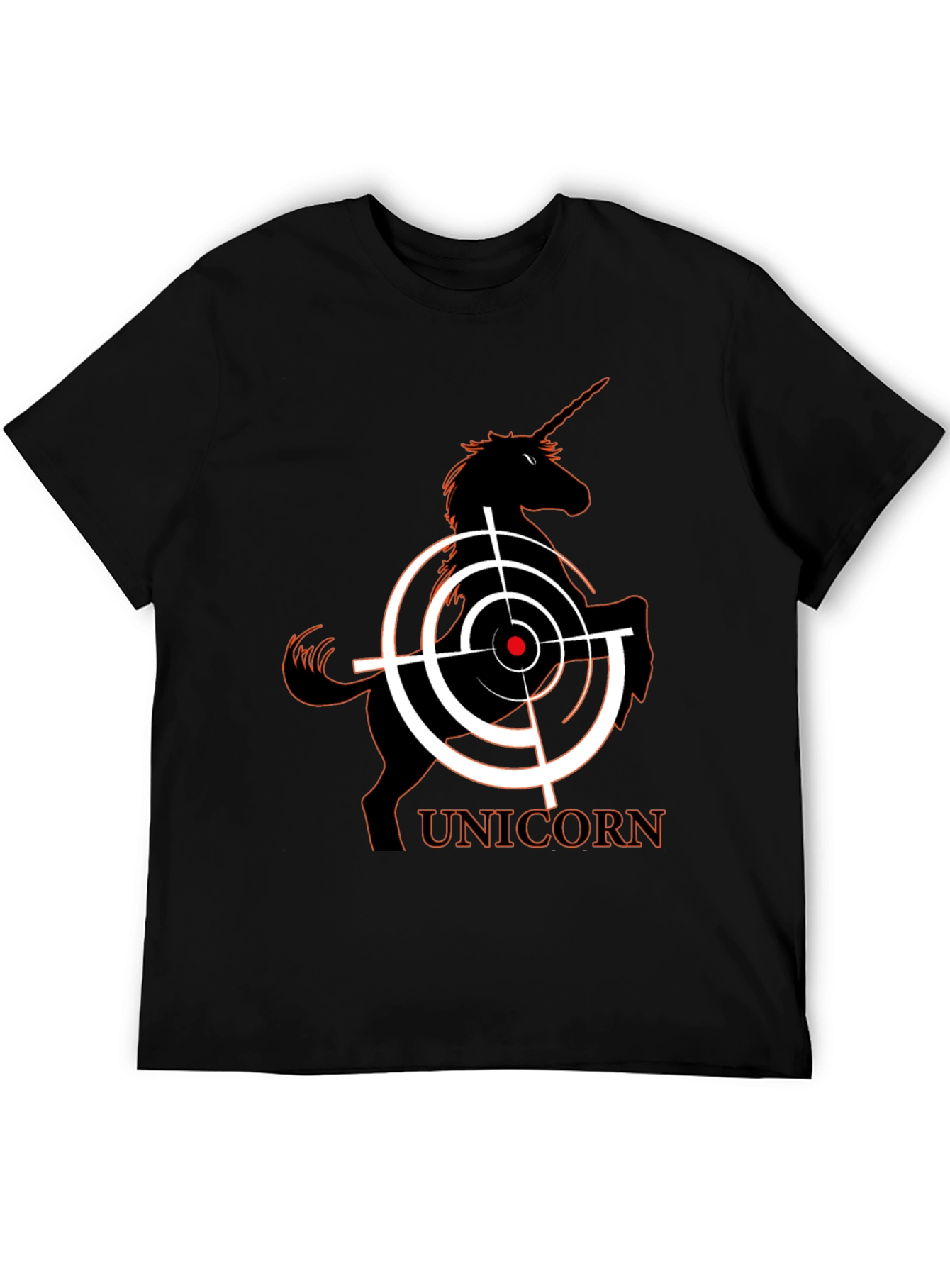Unicorn Target T-Shirt - Black