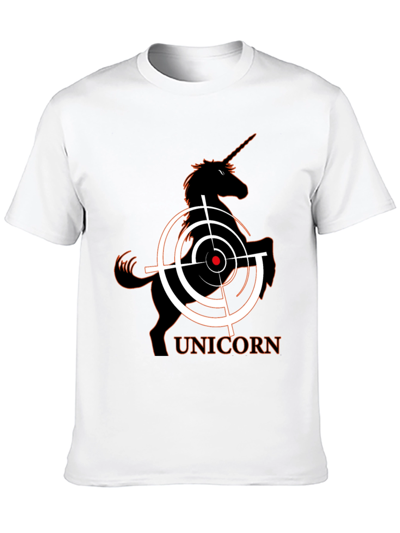 Unicorn Target T-Shirt - Black