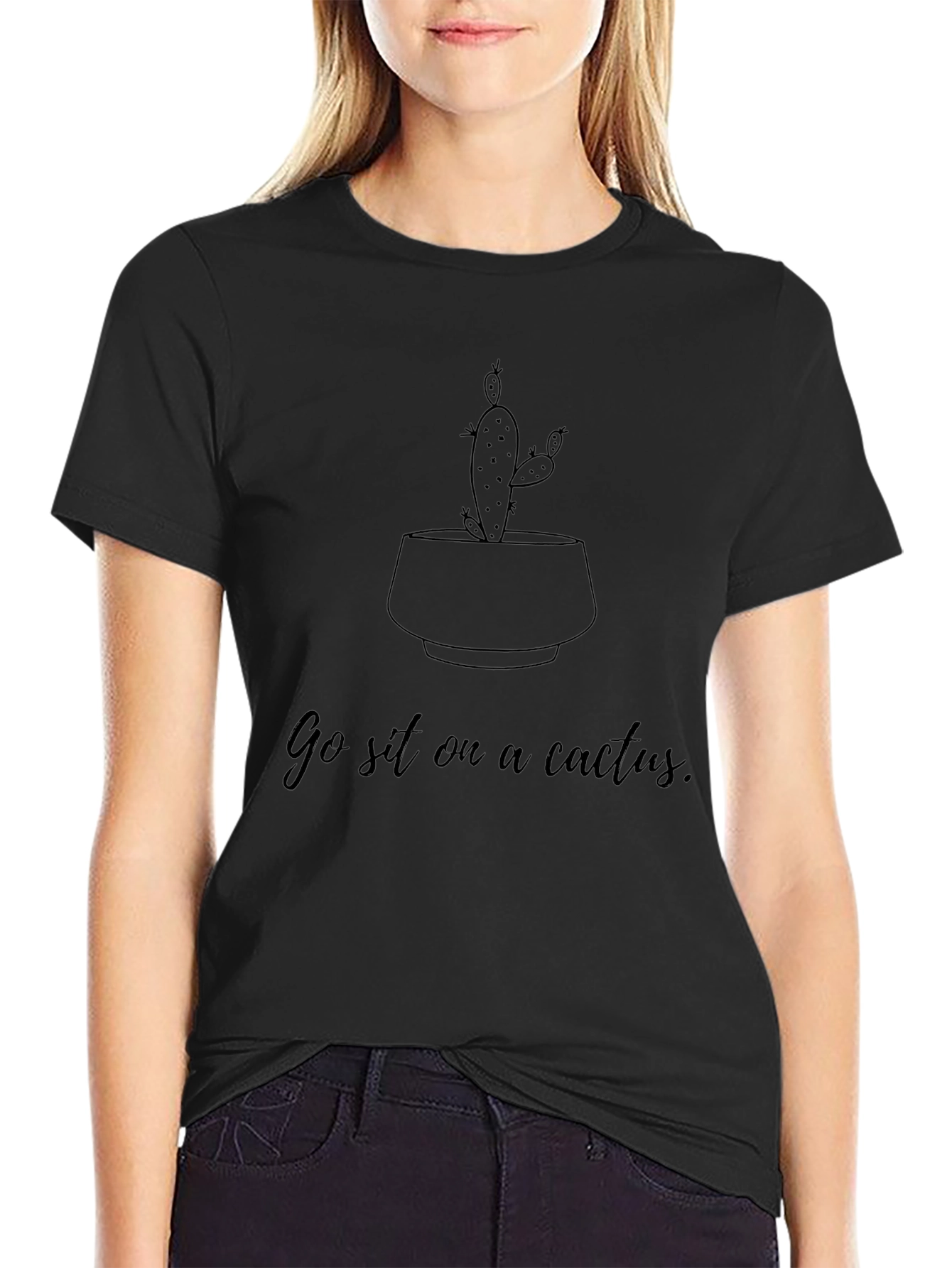 Go Sit on a Cactus Graphic Tee