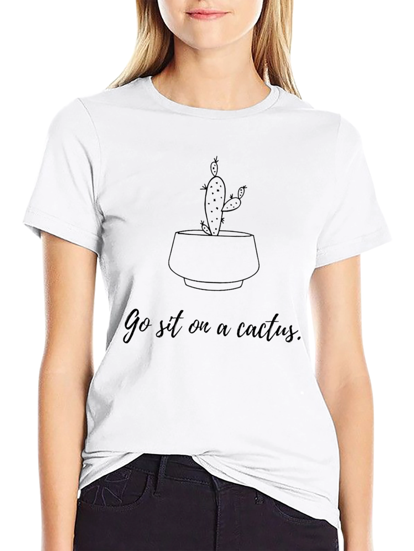 Go Sit on a Cactus Graphic Tee
